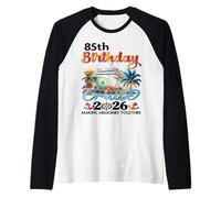 85th Birthday Cruise 2026 Family Cruise Vacation 85th Bday Raglan Baseball Tee