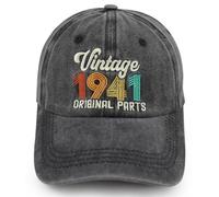 85th Birthday Decorations for Women Men, Vintage 1941 Hat Original Parts, Funny Adjustable Cotton Embroidery 85 Years Old Party Supplies Baseball Cap, Retirement Gifts for Mom Dad Grandma Grandpa