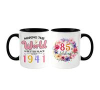 85th Birthday for Women 85 and Fabulous Making | Ceramic Coffee Mug | 11 OZ