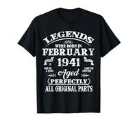 85th Birthday Gift Legend Born in February 1941 85 Yrs Old T-Shirt