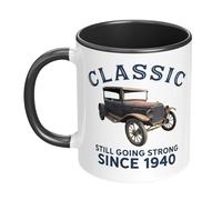 85th Birthday Gift Mug Party Present for Men Car Design for Age 85 Years Old Happy 85th Birthday Keepsake - 11oz (325ml)