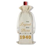 85th Birthday Gifts for Women Men Wine Bag 1940 Birthday Wine Bottle Bag 85 Year Old Gifts for Mum Dad Grandma Grandad Aunt Uncle Sister Brother Friend 85th Birthday Decorations