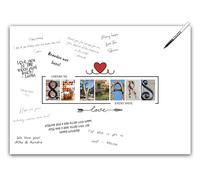 85th Birthday Party Decorations Supplies - Guest Book Alternative Poster. Signing Anniversary Board for Women or Men. Wall Art Decor Card for Him or Her Turning 85 Years Old. A3 Signature Banner