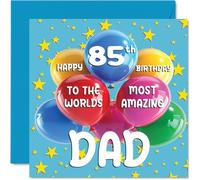 85th Dad Birthday Card, World's Most Amazing Dad