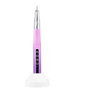 85w Brushless Motor Cordless Nail Drill 35000RPM Electric Handle Pen Pedicure Rechargeable Handpiece Portable Base Charge(Gradient purple)