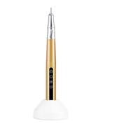 85w Brushless Motor Cordless Nail Drill 35000RPM Electric Handle Pen Pedicure Rechargeable Handpiece Portable Base Charge(Gold)