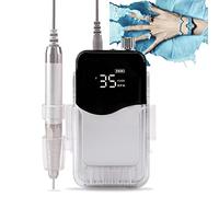 85w Electric Nail Drill Machine, 35000rpm Professional Portable Electrical Nail Drill Rechargeable Manicure Machine, Low Heat, Low Noise, Low Vibration,A3