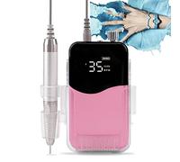 85w Electric Nail Drill Machine, 35000rpm Professional Portable Electrical Nail Drill Rechargeable Manicure Machine, Low Heat, Low Noise, Low Vibration,A6