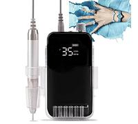 85w Electric Nail Drill Machine, 35000rpm Professional Portable Electrical Nail Drill Rechargeable Manicure Machine, Low Heat, Low Noise, Low Vibration,A2