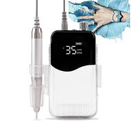85w Electric Nail Drill Machine, 35000rpm Professional Portable Electrical Nail Drill Rechargeable Manicure Machine, Low Heat, Low Noise, Low Vibration,A1
