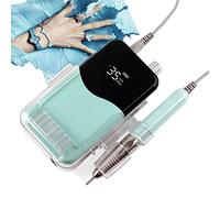 85w Electric Nail Drill Machine, 35000rpm Professional Portable Electrical Nail Drill Rechargeable Manicure Machine, Low Heat, Low Noise, Low Vibration,B1