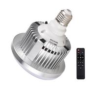 85W LED Light Bulb, Energy Efficient 3200K-5500K Adjustable Brightness E27 Mount Bulb with Remote Control for Photography Studio Home Warehouse Office Hotel (1 Pack)