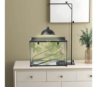 86-129Hcm Pawhut Reptile Lamp Stand, Adjustable Lamp Holder W/ Base, Hook