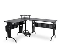 HOMCOM L-shape Computer Desk Black 1,450 x 865 mm