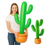 86 cm Inflatable Cactus Party Prop- Large Fun Blow-Up Prop for Paddling Pool, Photo Booth & Western, Cowboy, Fiesta, Hawaiian Parties (1)