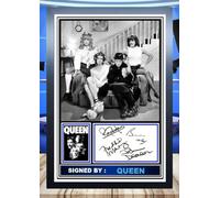 (86) Freddie Mercury Queen Signed Framed Autograph Signature A4 (21 X 297 CM) Art Work Wall Art Display Great Gift Idea (REPRINT) #####