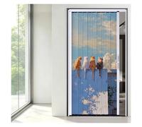 86 Inch Tall Lockable According Folding Door, Room Privacy Dividers Partition with Pattern for Bedroom Living Warehouse Pantry(71x86in/180.3x218.5cm)