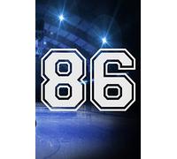 86 Journal: A Hockey Jersey Number #86 Eighty Six Notebook For Writing And Notes: Great Personalized Gift For All Players, Coaches, And Fans (Ice Rink Puck Print)