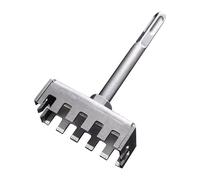 86 Junction Box Square Hole Punch Tool - Heavy-Duty Electric Hammer Drill Bit with Trapezoidal Teeth, No-Wall-Damage Quick-Cut Chisel for Electricians & Concrete Walls