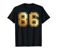 86 Number Eighty-Six Team Sports Graphic Varsity Matching T-Shirt