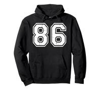 86 Number Eighty-Six Team Sports Grunge Varsity Matching Pullover Hoodie