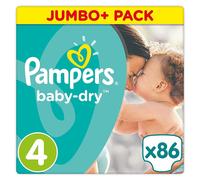 86 Pampers Baby Dry Nappies ~ Size 4 ~ 9-14kg