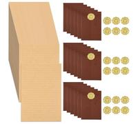 86 Pcs Letter Writing Paper and Envelopes Set, Vintage Letter Writing Set, 24 Sheets A5 Letter Papers with 18 Envelopes & 18 Wax Seal Stickers for Love Letters, Weddings, Birthdays, Christmas