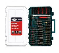 86 PCS Magnetic Impact Nut Driver Set, Metric & SAE Nut Driver Bits with 1/4" Hex Shank, Screwdriver Bits, Quick-Change Extension Socket Adapters, Impact Drill Bit Set for Professional & DIY Use (86)