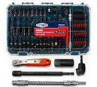 86 PCS Magnetic Impact Nut Driver Set Screwdriver Bits, Metric & SAE | 1/4" Hex Shank Impact Drill Bit S2 Steel & CRV
