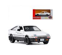 (86 pure white color box) AE86 alloy car model Initial D back-to-back sound and light door opening ornaments collection
