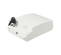 86 Standard Lockable Socket Box for Electrical Outlets with Key Based Security and Environmental Resistance for Indoor Outdoor Use (White)
