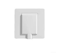 86 Type Concealed Blank Cover Plate, PC Plastic Wall Switch Socket Faceplate for Home Improvement, 8.6x8.6cm(White)