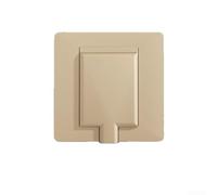 86 Type Concealed Blank Cover Plate, PC Plastic Wall Switch Socket Faceplate for Home Improvement, 8.6x8.6cm(Gold)