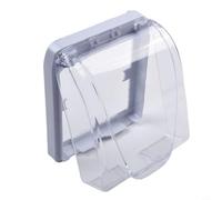 86 Type Outlet Switch Impermeable Cover Homes for Wall Socket Protection Flip Cap Design for Simple Access Suitable for Indoor Use in Offices and Box 110mm X (TRANSPARENT)