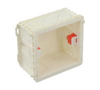 86 Type Recessed Junction Box for Switch Socket, Internal Installation Wall Mounting Base, PC Material Hidden Design with Adjustable Nuts, White(White)