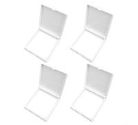 86 Type Socket Cover Ultra-Thin Plastic Protective Sticky Design For Courtyard Farm Bathroom Switch Box Protection 4 Pack(White)
