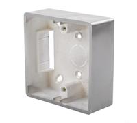 86 Type Switch Socket Box External Junction Box For Wall Installation Flame Retardant Pvc Electrical Enclosure With Heat Resistance In White Color(Gray)