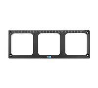 86 Type Switch Socket Template, Aluminum Alloy Socket Mounting Template with 3 Square Holes for Wall and Furniture Wiring, Accurate Hole Opening Marking Tool for Electricians and D