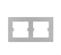 86 Type Switch Socket Wall Panel Cover, Decorative Frame for Electrical Outlet and Switch Parts, PC Material, Easy Installation, Compatible with Standard Wall Switches(grey-type2)