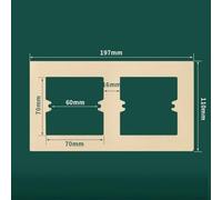 86-Type Switch Socket Wall Panel Decorative Frame Cover for PC Material Electrical Outlet & Switch Parts, White/Grey/Gold(gold-type2)