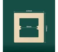 86-Type Switch Socket Wall Panel Decorative Frame Cover for PC Material Electrical Outlet & Switch Parts, White/Grey/Gold(gold-type1)