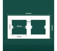86-Type Switch Socket Wall Panel Decorative Frame Cover for PC Material Electrical Outlet & Switch Parts, White/Grey/Gold(white-type2)