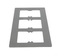 86 Type Switch Socket Wall Panel Protective PC Material Cover for Home Renovation Electrical Box White Grey Gold(grey-type3)