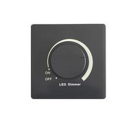 86 Type Wall Light LED Dimmer Switches Rotary Knob Dimmer Switches 300W Adjustable Brightness Controller Easy To Use LED