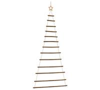 (86 x 180 cm) vidaXL Hanging Christmas Trees with Top Stars 2 pcs 42x90 cm Natural Branch