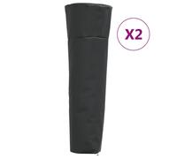 (86 x 47 x 241 cm) vidaXL Heater Covers Protect Cover 2 pcs Pyramid Shaped 420D Oxford Fabric