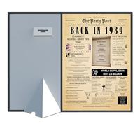 86 Years Ago Birthday Poster 8 x 10 Party Decor Sign 86th Anniversary Card for Men or Women Home Decoration Party Supplies. Born in 1939 Newspaper Banner Funny Print for Her & Him. Bday Table Decor