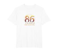 86 Years and Counting - Birthday Gift Celebration Art T-Shirt, Men's Big and Tall, White, 6X Tall
