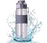 860 ml Smart Sip-on Water Bottle - Clever Design, BPA-free Tritan, Lightweight, Leakproof, Stylish, Practical, Water, Sports Drinks, Hydration, Gym, Office, School, Cycling, Outdoors, Kitchen, Unisex
