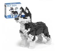 860 Pieces Micro Building Blocks Set, DIY Mini Bricks, 3D Husky Model for Adults, Stress Relief, Gift Idea (Huskies)